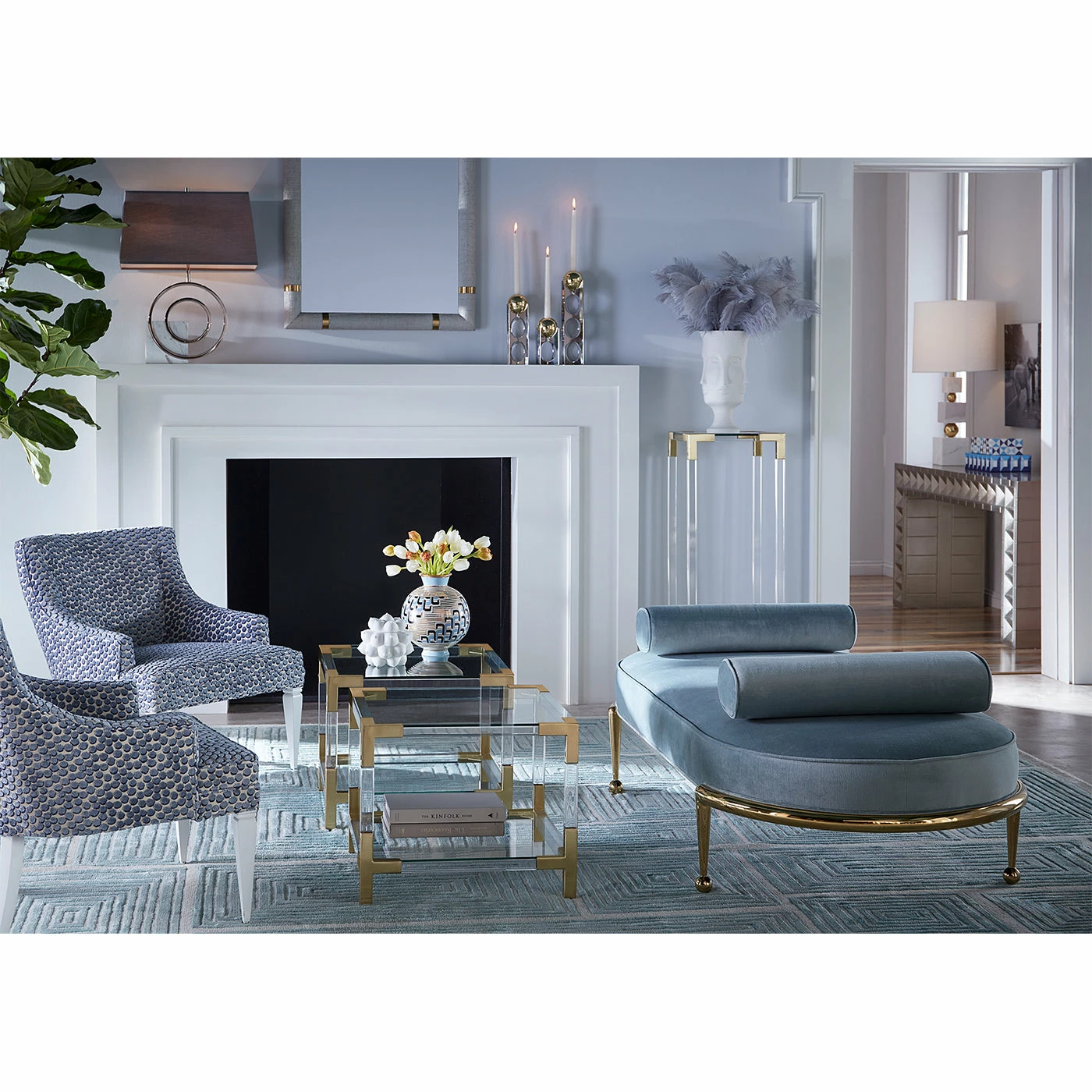 Jonathan Adler Jacques Two-Tier Accent Table Bundle - Image 2