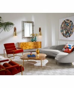 Jonathan Adler Channeled Goldfinger Lounge Chair