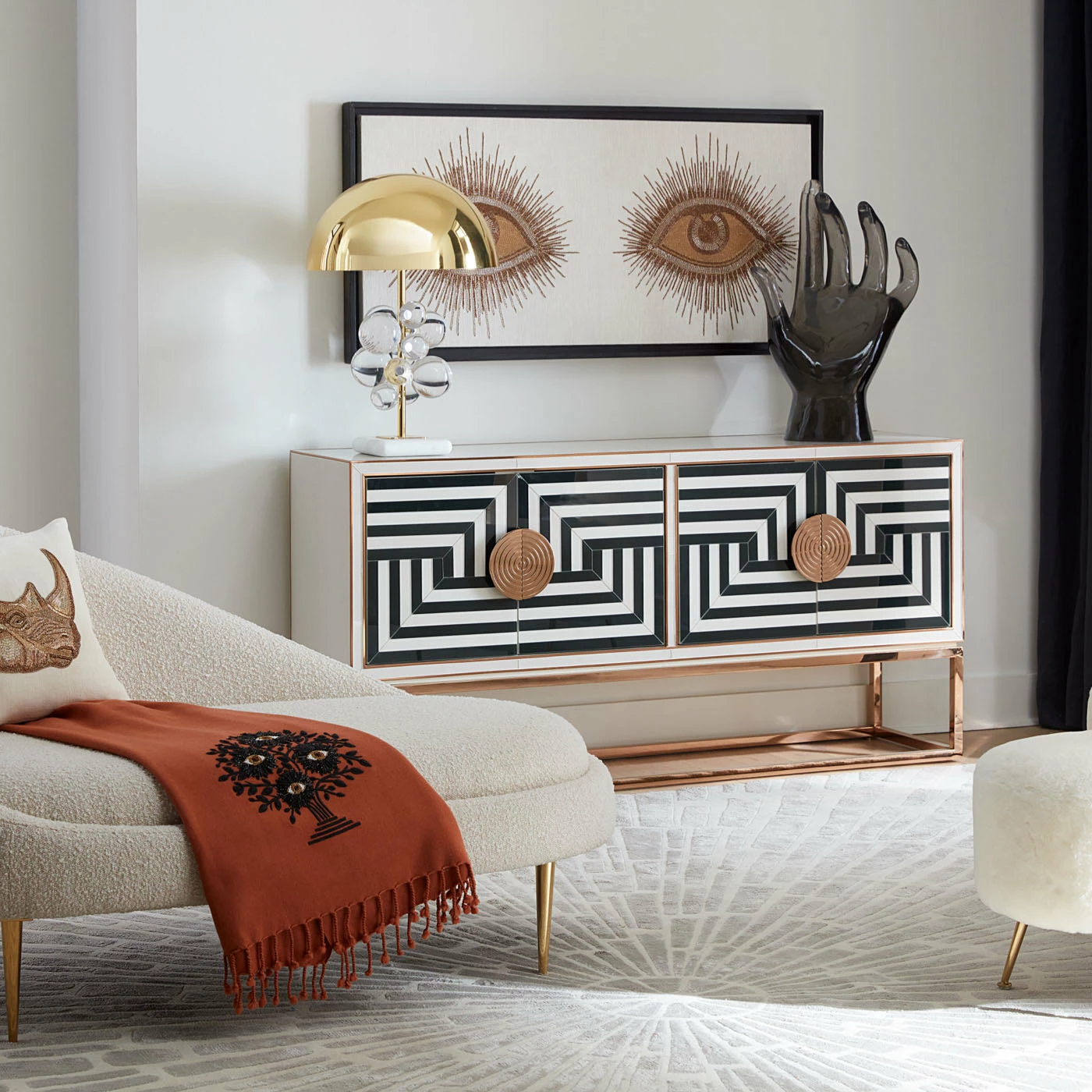 Jonathan Adler Op Art Credenza - Image 8