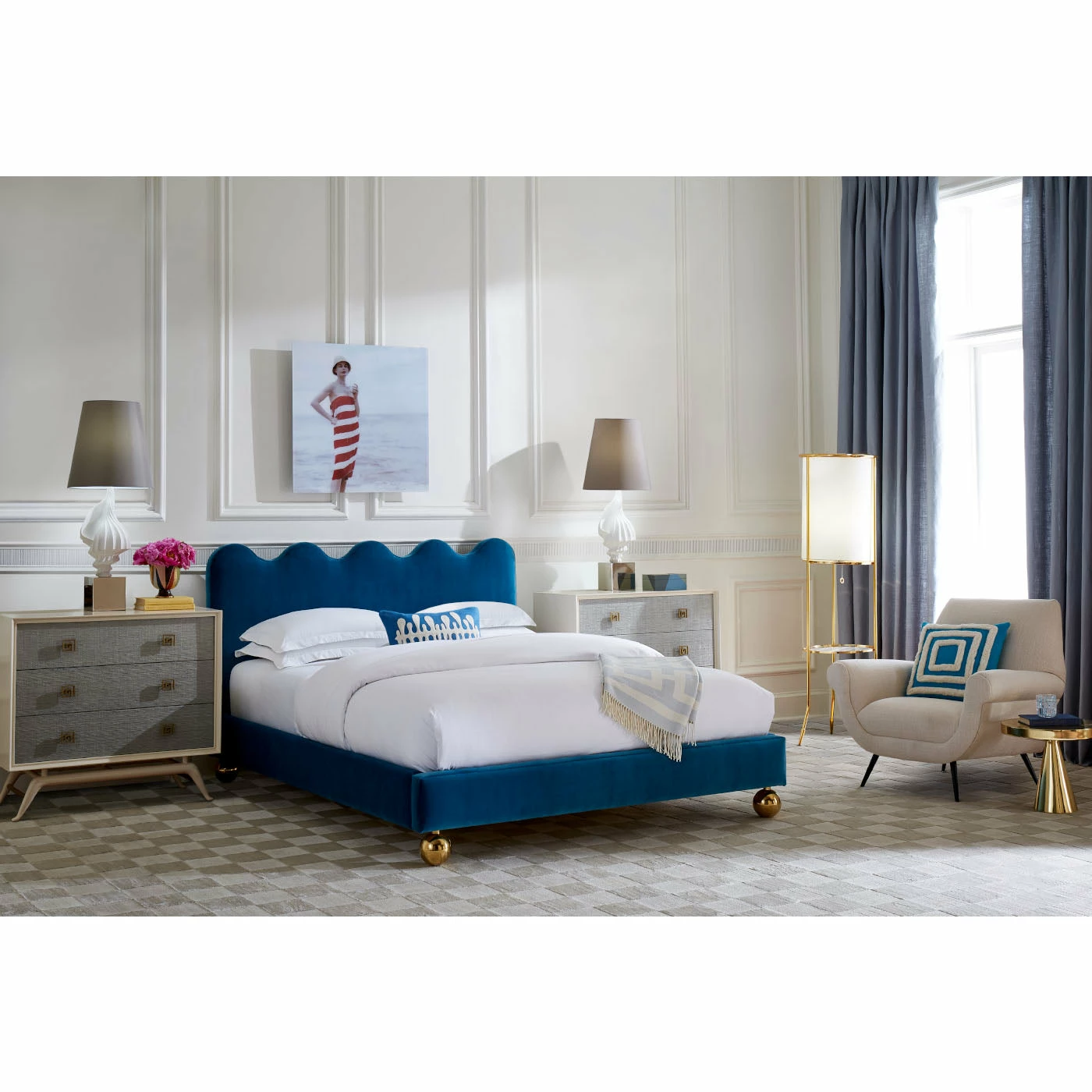 Jonathan Adler Ripple Queen Bed - Image 2