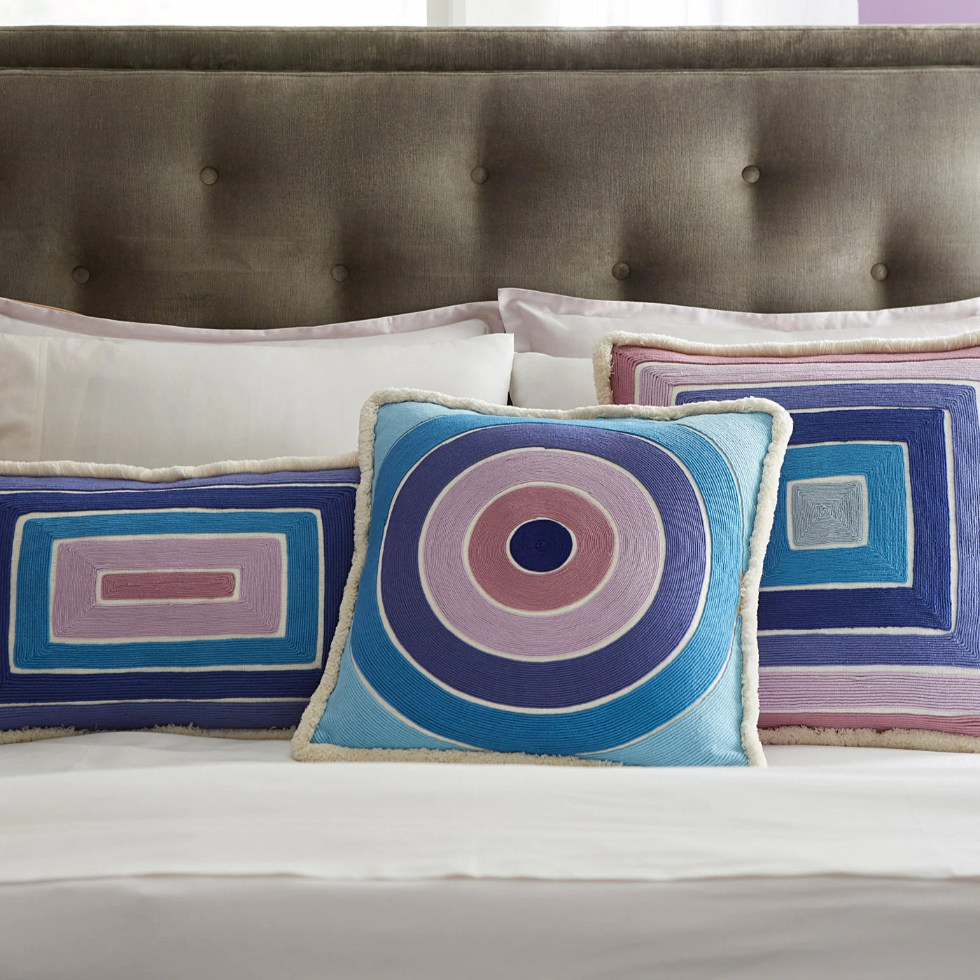 Jonathan Adler Scala Corded Square Pillow - Image 6