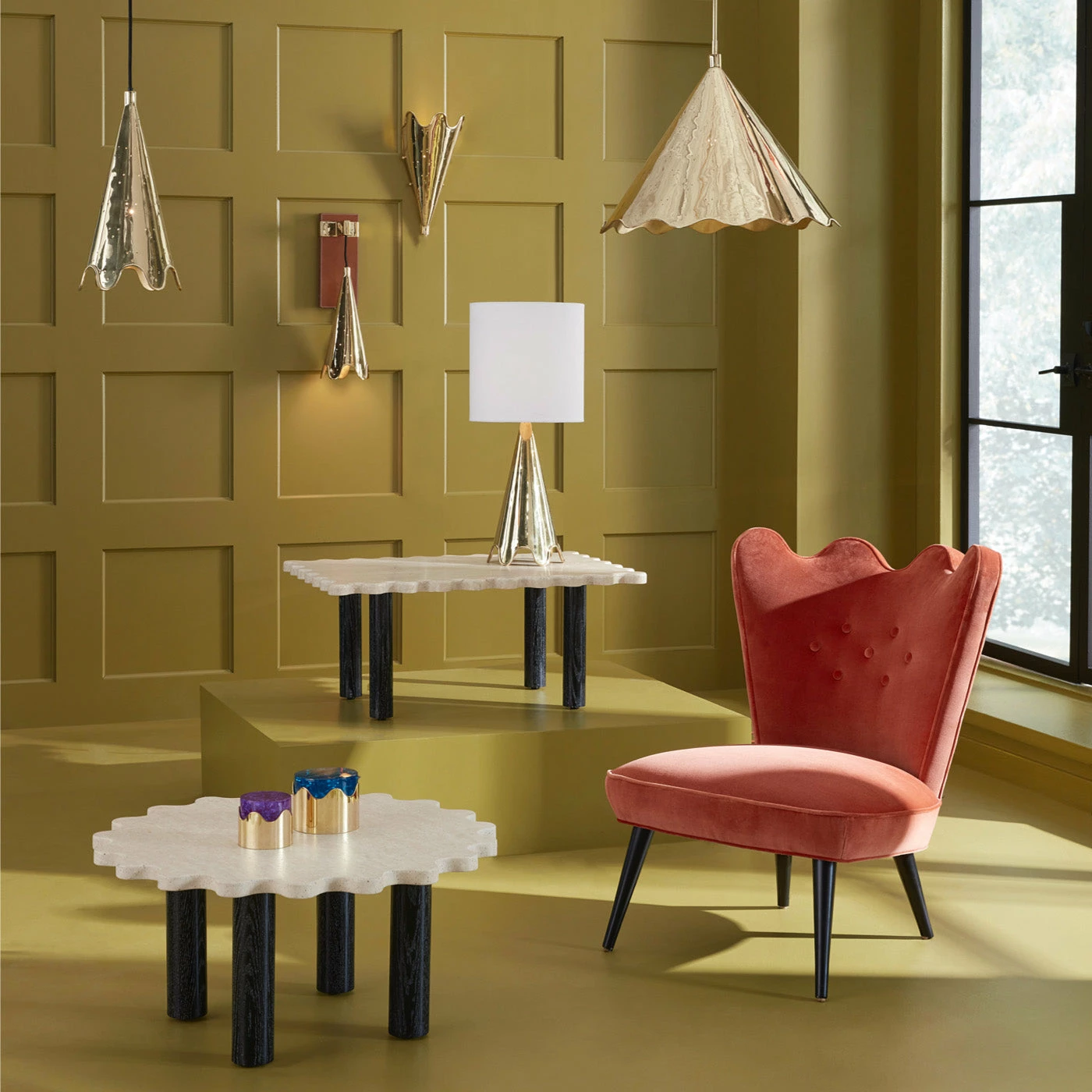 Jonathan Adler Ripple Rectangular Cocktail Table - Image 4