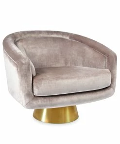 Jonathan Adler Bacharach Swivel Chair & Tuffet