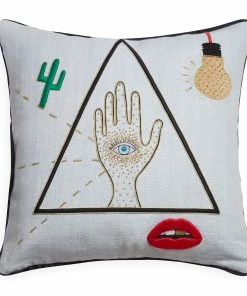 Jonathan Adler Bijoux Emblem Pillow