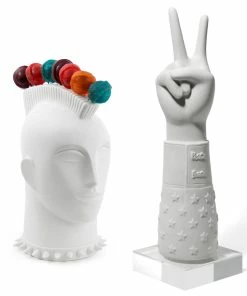Jonathan Adler Mohawk Lollipop Holder & Peace Hand Bundle