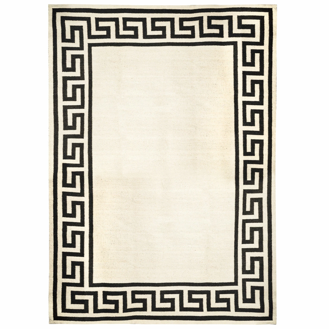 Jonathan Adler Greek Key Border Reversible Peruvian Flatweave Rug - Image 7