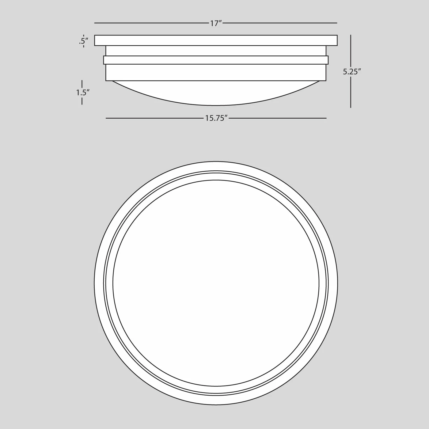 Jonathan Adler Large Roderick Flush Mount - Image 2