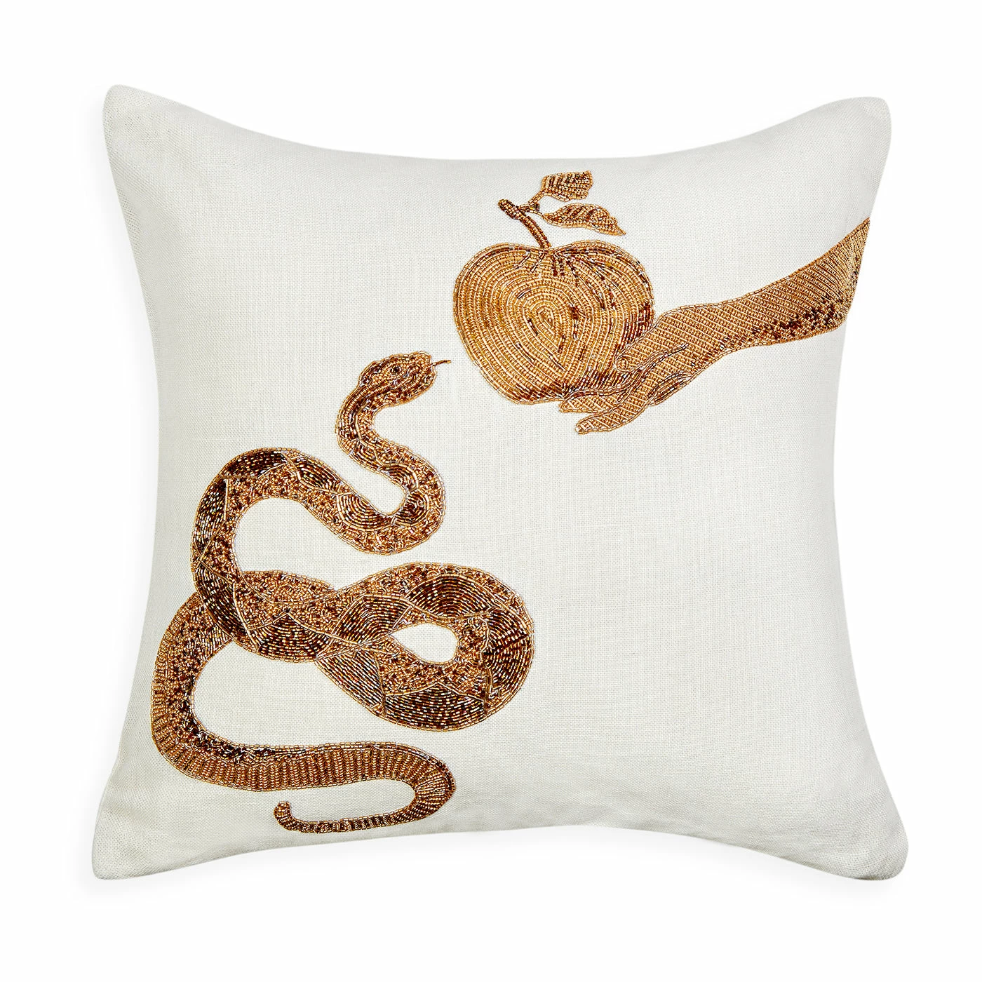 Jonathan Adler Muse Snake & Apple Throw Pillow