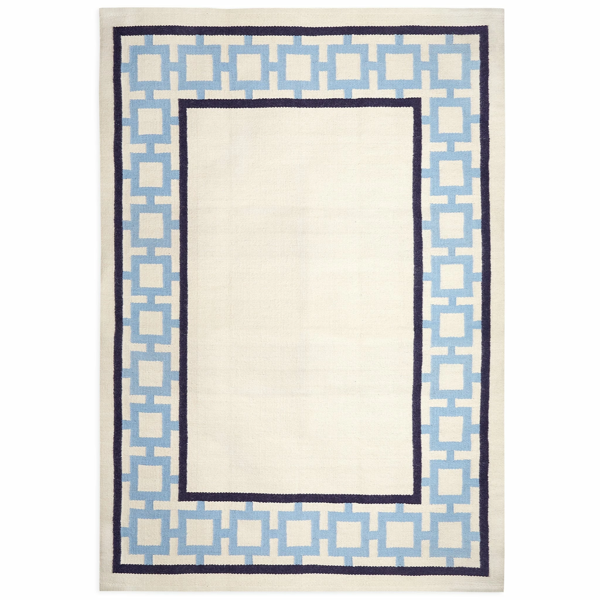 Jonathan Adler Nixon Border Reversible Peruvian Flatweave Rug - Image 2