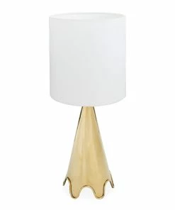 Jonathan Adler Brass Ripple Table Lamp