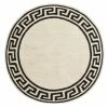Jonathan Adler Greek Key Border Reversible Peruvian Flatweave Round Rug
