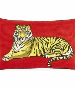 Jonathan Adler Safari Needlepoint Pillow