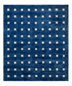 Jonathan Adler Small Squares Hand-Knotted Rug