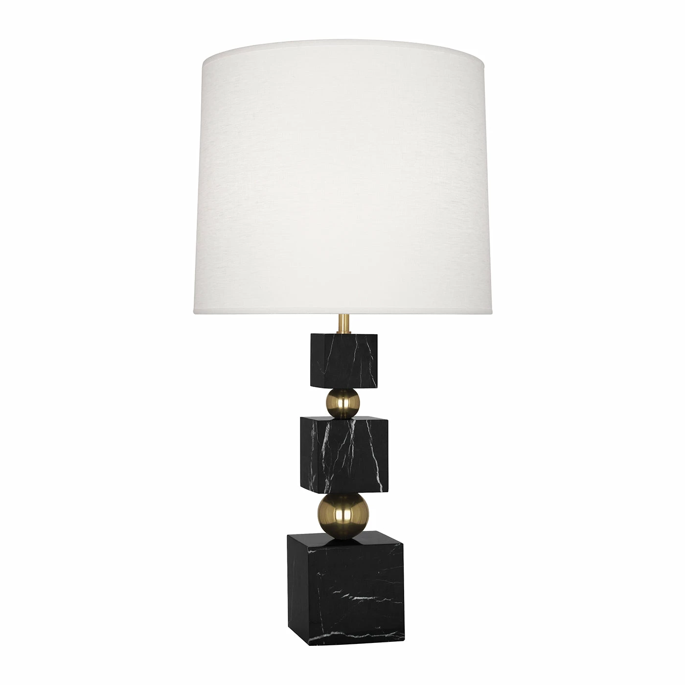 Jonathan Adler Totem Table Lamp Black Marble - Image 2