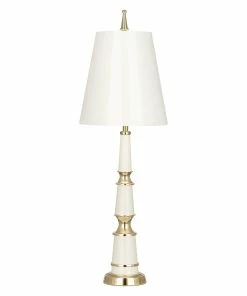Jonathan Adler Versailles Buffet Lamp With Painted Shade