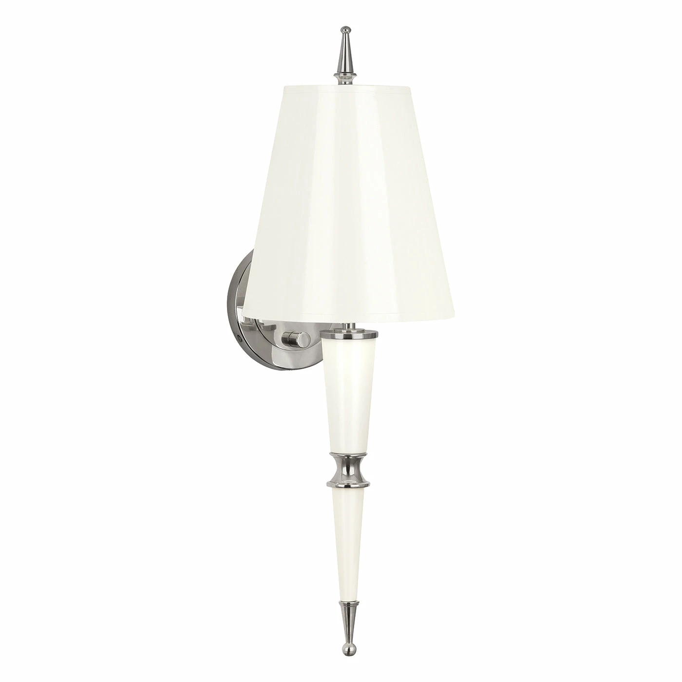 Jonathan Adler Versailles Sconce In Nickel With Painted Shade